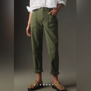 NWT Anthropologie Pilcro the Wanderer Holly Green Cargo Pants Size 27